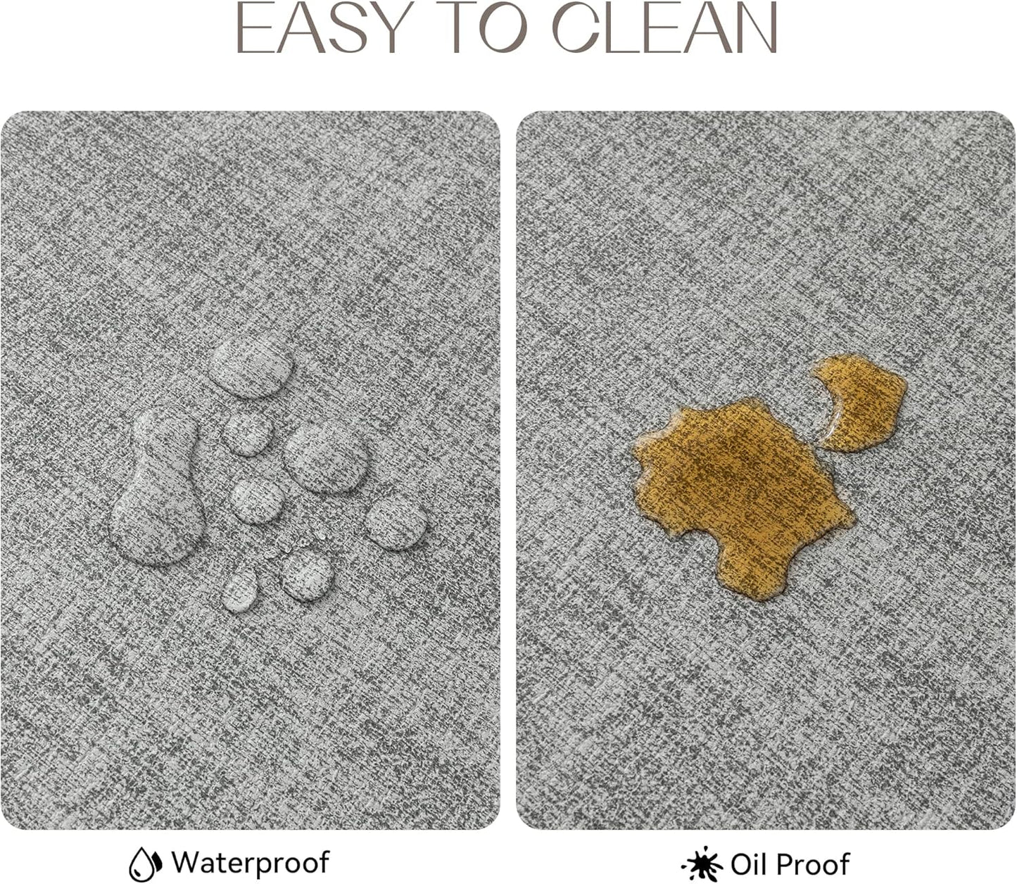 Romanstile Vinyl Placemats Set of 4-12 X 18 Inch - Heat Resistant Place Mats 100% Waterproof