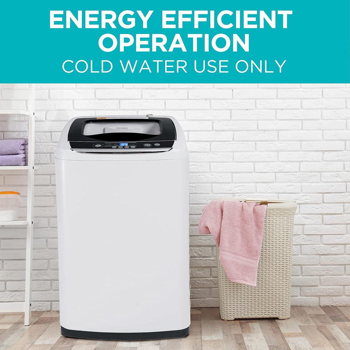 BLACK+DECKER 0.9 Cu. Ft. Portable Washer, 6.6 lb. Capacity Washing Machine for Homes & Apartments