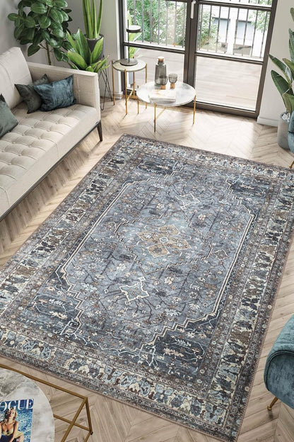 Keen Home Design 3x5 Rug - Machine Washable Entry Rug with Non-Slip Backing, Ideal for Enteryway