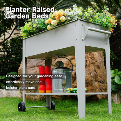 𝐑𝐚𝐢𝐬𝐞𝐝 𝐆𝐚𝐫𝐝𝐞𝐧 𝐁𝐞𝐝 𝐎𝐮𝐭𝐝𝐨𝐨𝐫 Elevate Herb Garden Planter Box Outdoor Raised