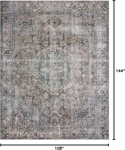 Loloi Layla Collection LAY-06 Taupe/Stone 9'-0" x 12'-0" .13" Thick Area Rug, Soft, Durable