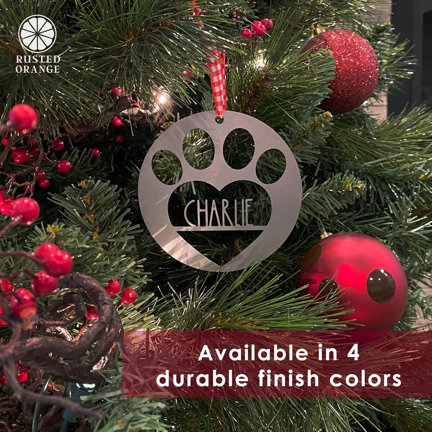 Man's Best Friend Personalized Pet Ornaments (2 Pack; 6 Inch) - Custom Name and Personalized Dog