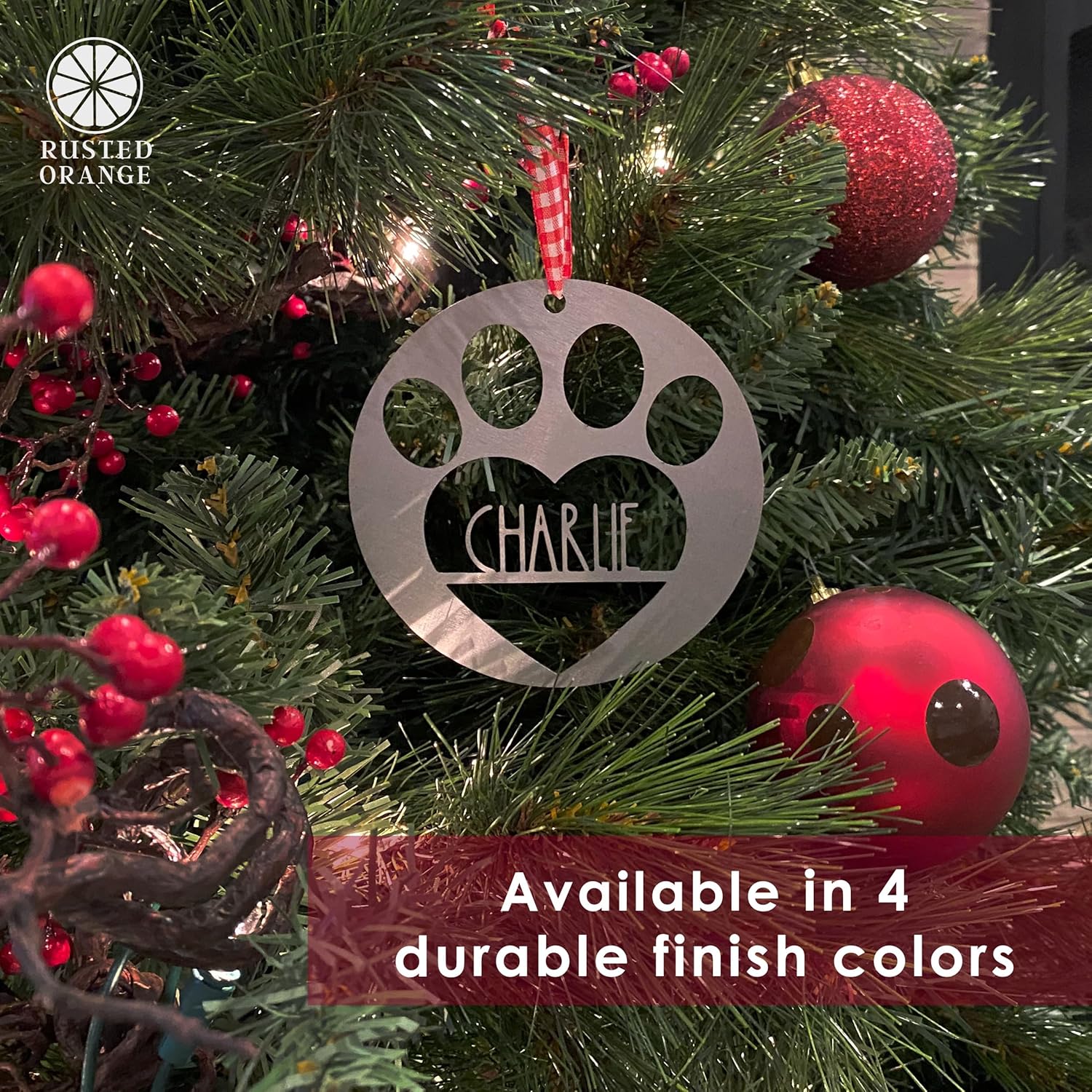 Man's Best Friend Personalized Pet Ornaments (2 Pack; 6 Inch) - Custom Name and Personalized Dog