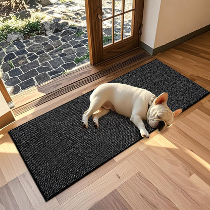 JSEI Dirt Trapper Door Mat 24"x60" Non-Slip Washable Entrance Mat, Dog Doormats, Absorbent &