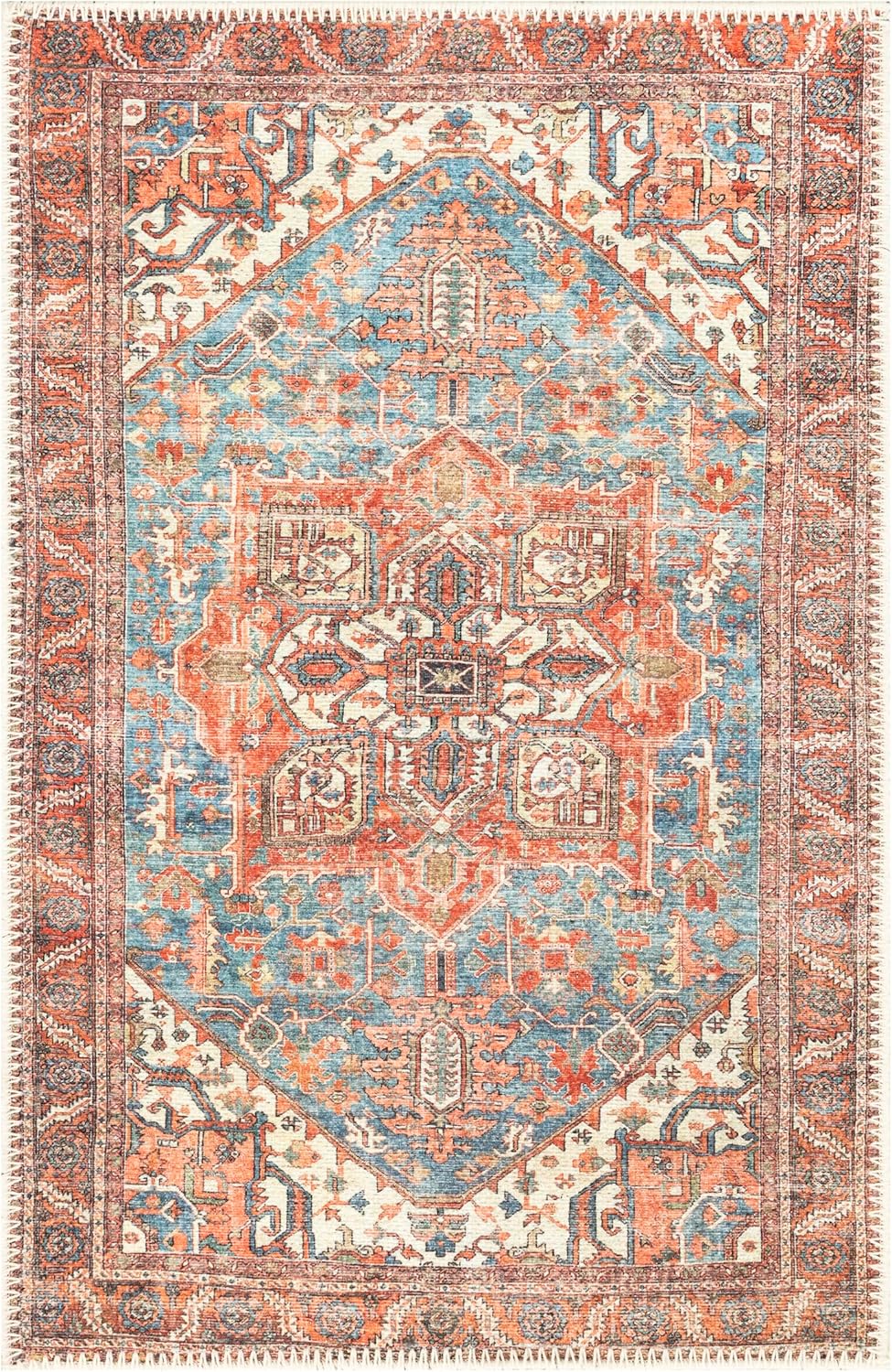 Keen Home Design 2x3 Rug - Machine Washable Entry Rug with Non-Slip Backing, Ideal for Enteryway