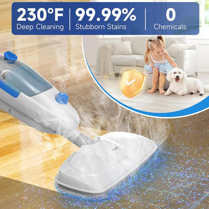 Steam Mop for Hardwood Floor Cleaning, Floor Steamer Cleaner Lightweight for Vinyl, Laminate
