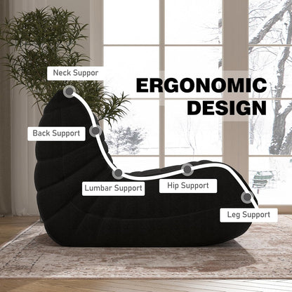 Bean Bag Chair, Memory Foam Bean Bag Sofa Large Bean Bag Chair for Adults, Bean Bag Chairs for