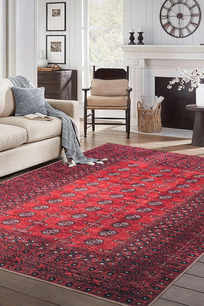 Keen Home Design 8x10 Rug - Machine Washable Area Rug with Non-Slip Backing, Ideal for Living Room