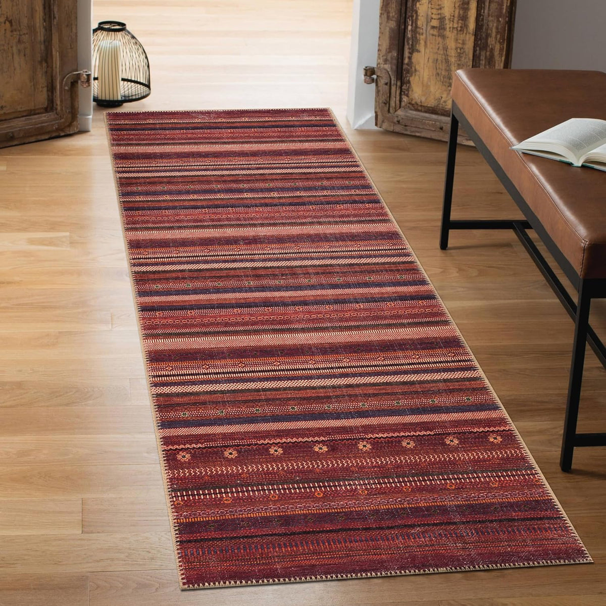 Keen Home Design 2x7 Rug - Machine Washable Runner Rug with Non-Slip Backing, Ideal for Hallway