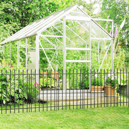 Metal Garden Fence 36 in H x 10 ft L,Border Fence Panels Animal Barrier for Dogs, No Dig Garden