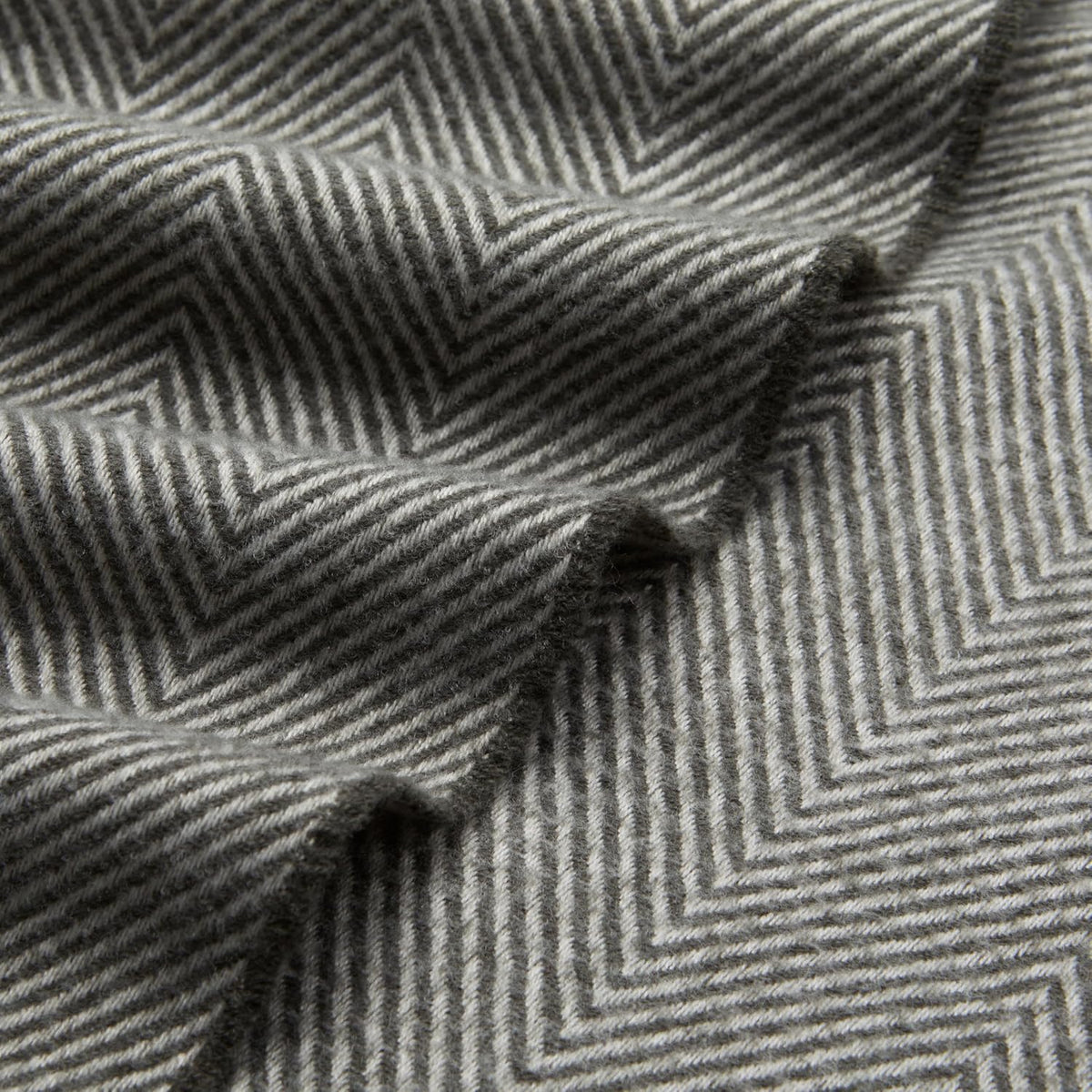 Amazon Basics Cozy Room Décor Throw Blanket, Lightweight, Recycled Polyester, Dark Gray and Light