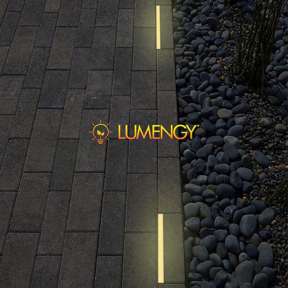 LUMENGY Paver Light Slim 0.5x12 Inch (0.55 x 11.8) Glare-Free Steel Lighting for Pavers, Brick