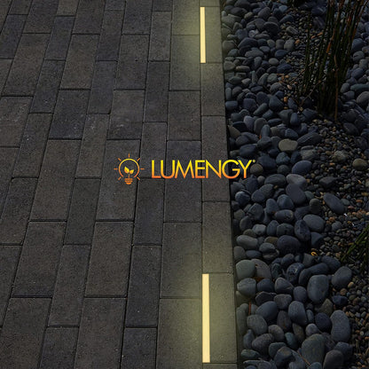 LUMENGY Paver Light Slim 0.5x12 Inch (0.55 x 11.8) Glare-Free Steel Lighting for Pavers, Brick