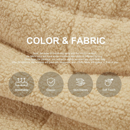 Bean Bag Chairs for Adults Giant Bean Bag Chair Memory Foam BeanBag Chair Big Bean Bag Sofa with