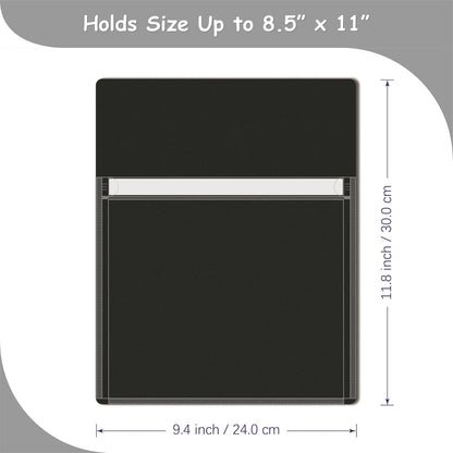 Magnetic Pocket 4 Pack – Self-Adhesive Magnetic Storage Pouch for Documents, Notes & Tools, Strong