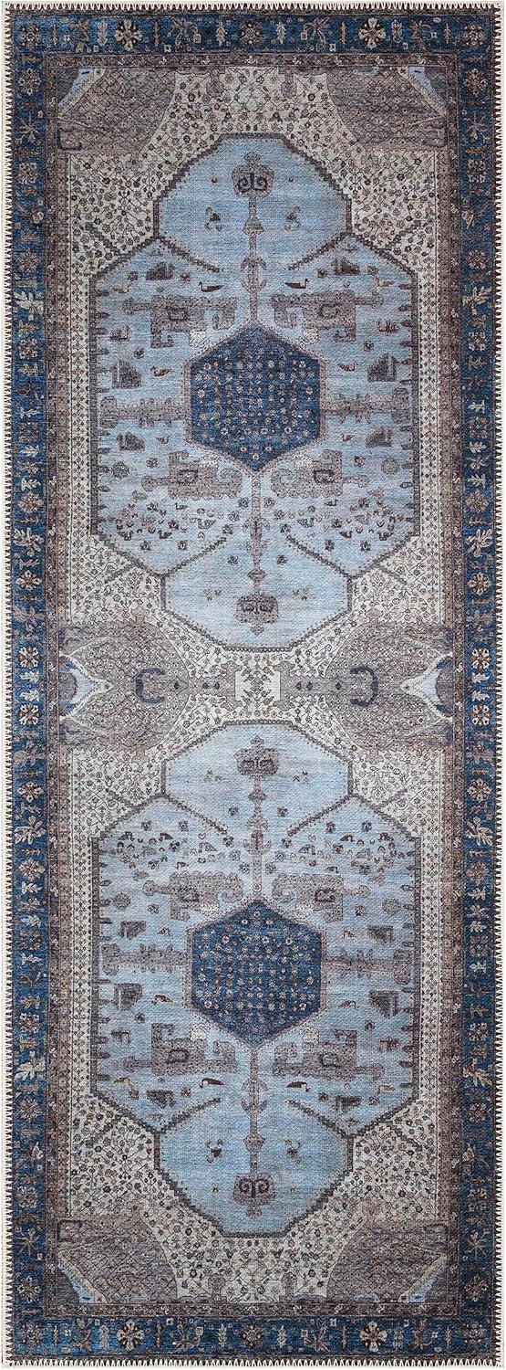 Keen Home Design 2x10 Rug - Machine Washable Runner Rug with Non-Slip Backing, Ideal for Hallway