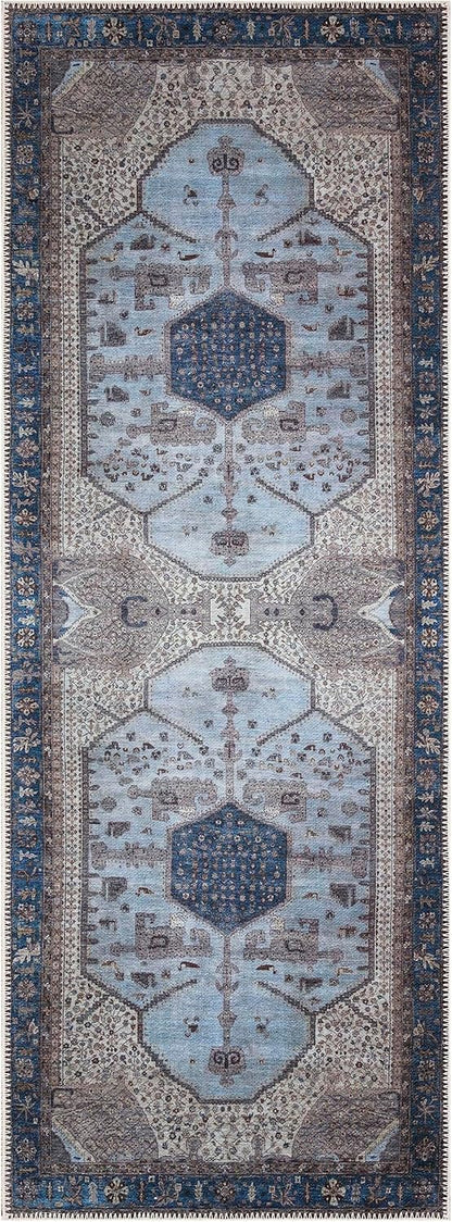 Keen Home Design 2x10 Rug - Machine Washable Runner Rug with Non-Slip Backing, Ideal for Hallway