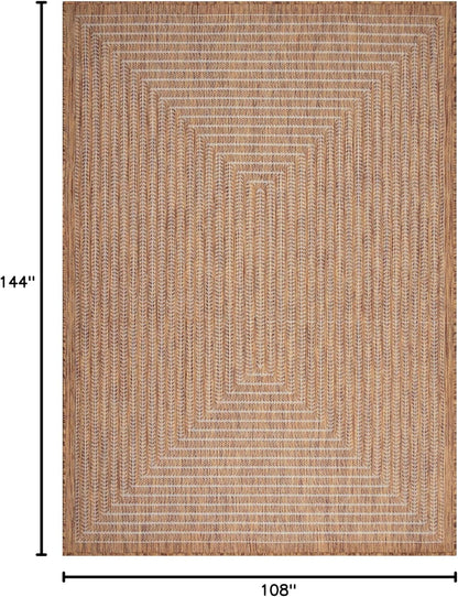 Adiva Rugs Outdoor Indoor Area Rug, Weather Resistant, Easy to Clean, Stain Resistant Floor Mat for
