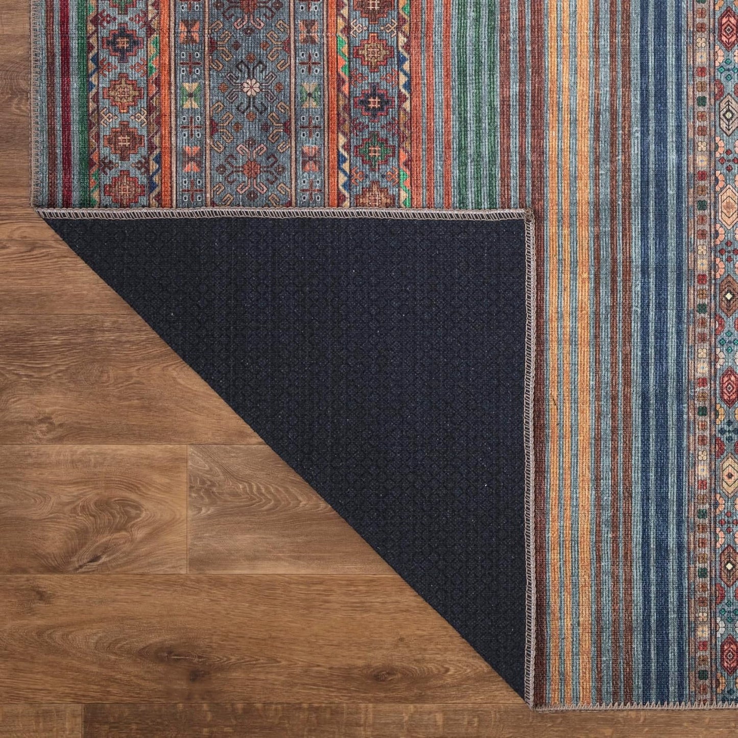 Keen Home Design 10x14 Rug - Machine Washable Area Rug with Non-Slip Backing, Ideal for Living