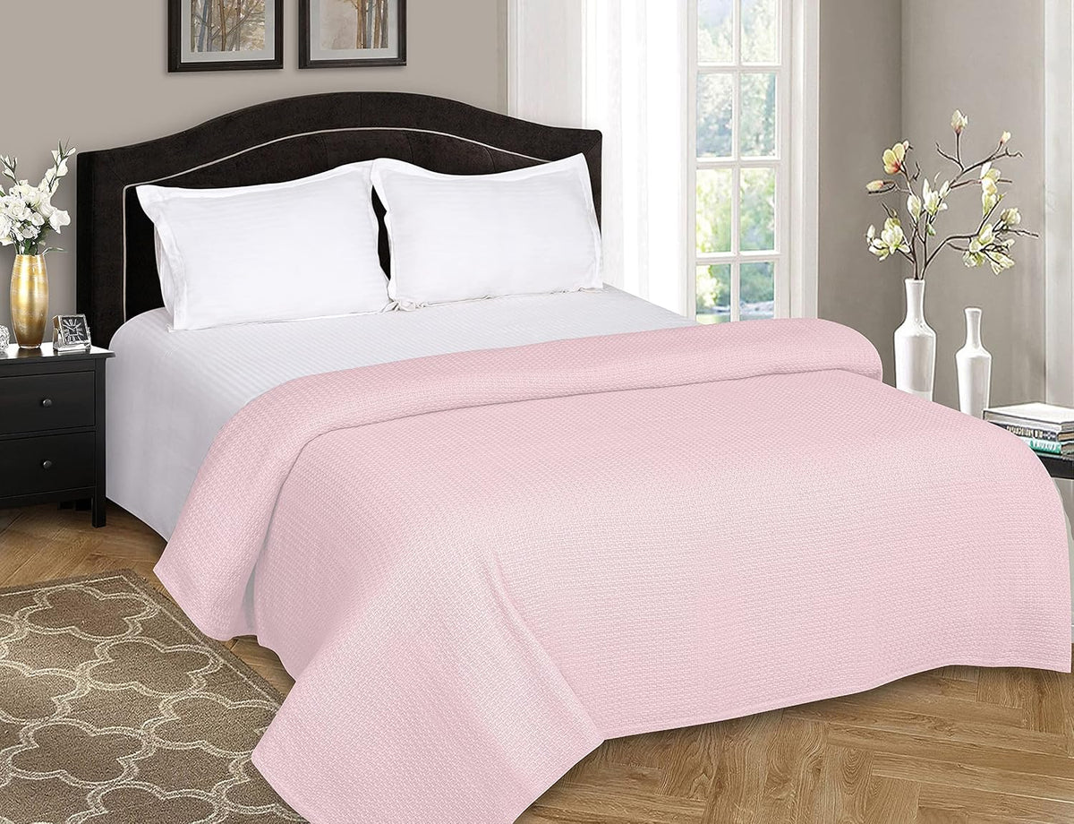 BELIZZI HOME 100 Cotton Bed Blanket, Breathable Bed Blanket Twin Size, Cotton Thermal Blankets