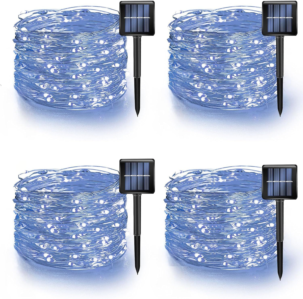 TW SHINE White Solar String Lights Outdoor, Total 160 FT 480 LED Solar Powered Waterproof Fairy