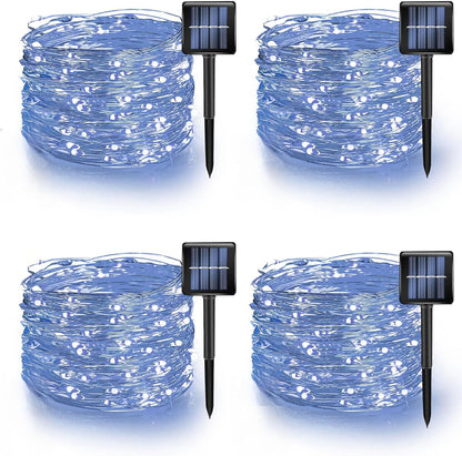 TW SHINE White Solar String Lights Outdoor, Total 160 FT 480 LED Solar Powered Waterproof Fairy