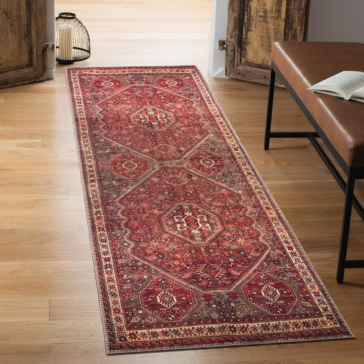 Keen Home Design 2x12 Rug - Machine Washable Runner Rug with Non-Slip Backing, Ideal for Hallway