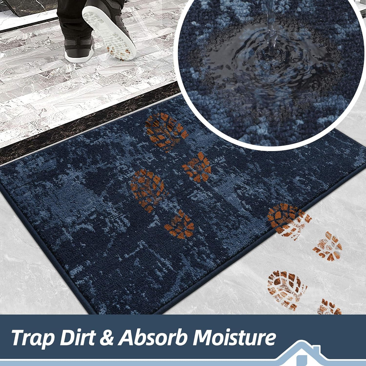 BEQHAUSE Dirt Trapper Door Mat 32"x48" Non-Slip Door Mats Washable Entryway Rugs Stain Resistant