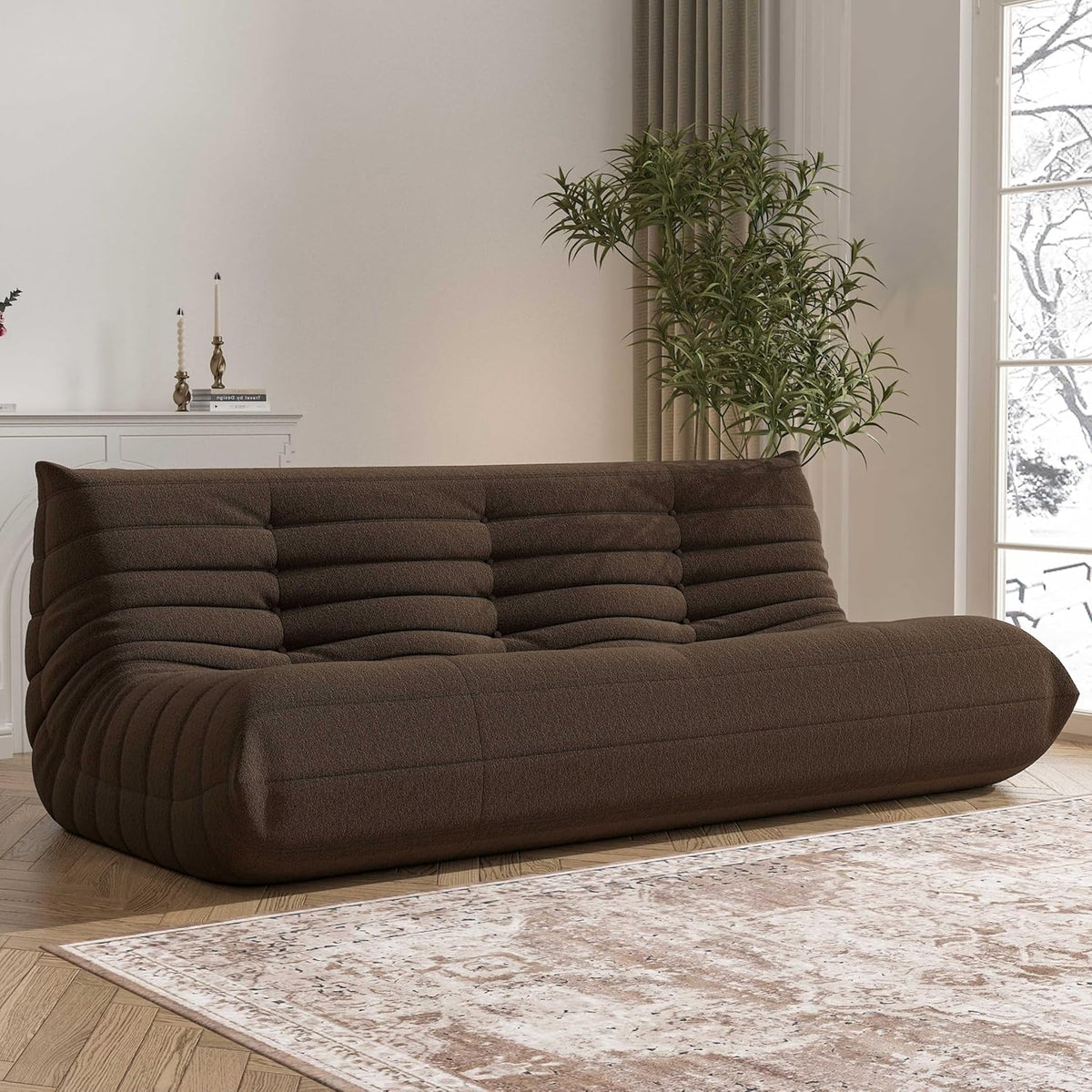 Big Bean Bag Chairs for Adults, 3 Seater Large Bean Bag Chair Sofa, Fireside Chair Lazy Sofa Chair