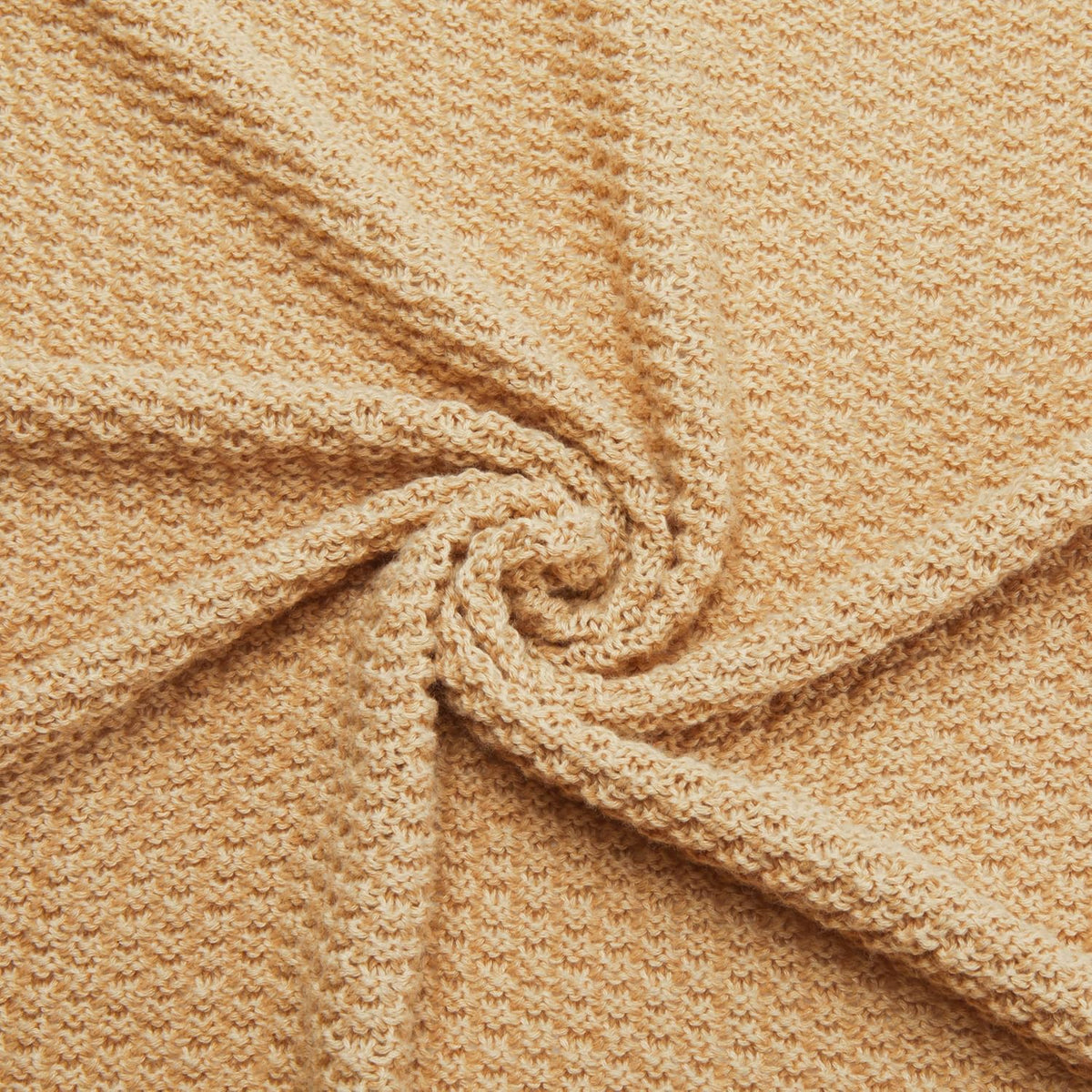 Amazon Basics Chunky Cable Knit Throw Blanket for Couch, Sofa, Bed, Lightweight Soft Cozy, Sand
