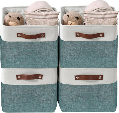DECOMOMO Storage Bins Fabric Storage Baskets for Shelves, Linen Closet Organization Toys Nursery