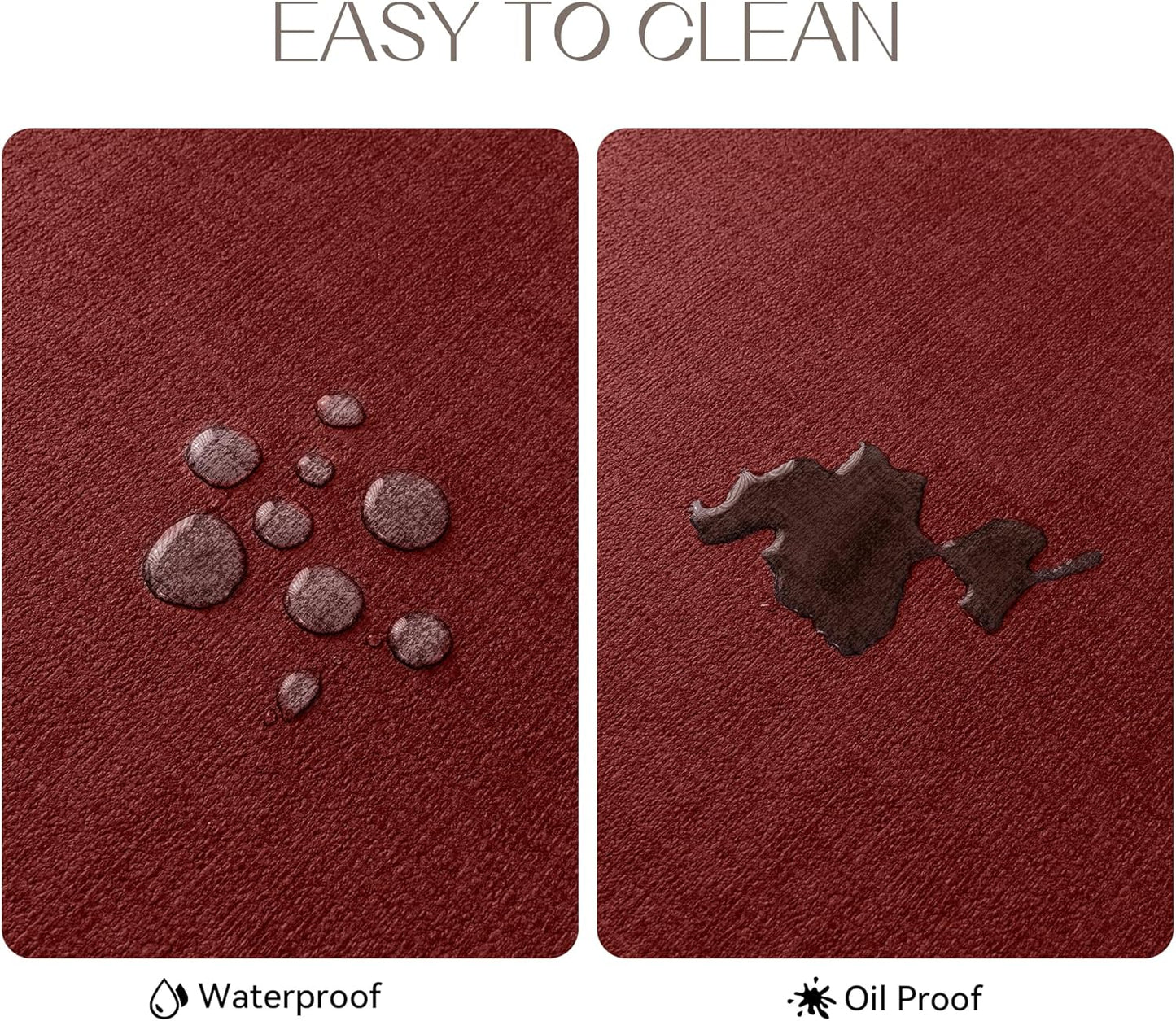 Romanstile Vinyl Placemats Set of 4-12 X 18 Inch - Heat Resistant Place Mats 100% Waterproof