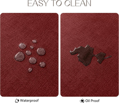 Romanstile Vinyl Placemats Set of 4-12 X 18 Inch - Heat Resistant Place Mats 100% Waterproof