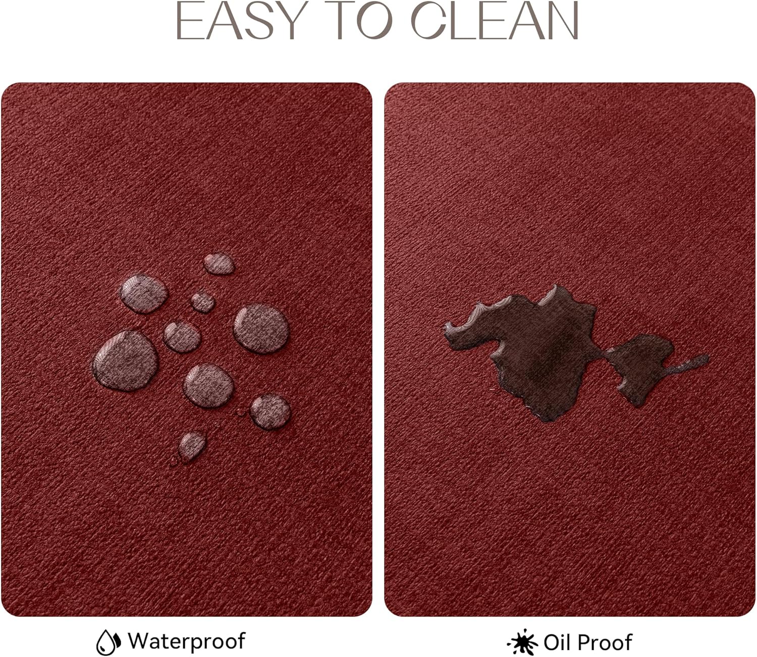 Romanstile Vinyl Placemats Set of 6-12 X 18 Inch - Heat Resistant Place Mats 100% Waterproof