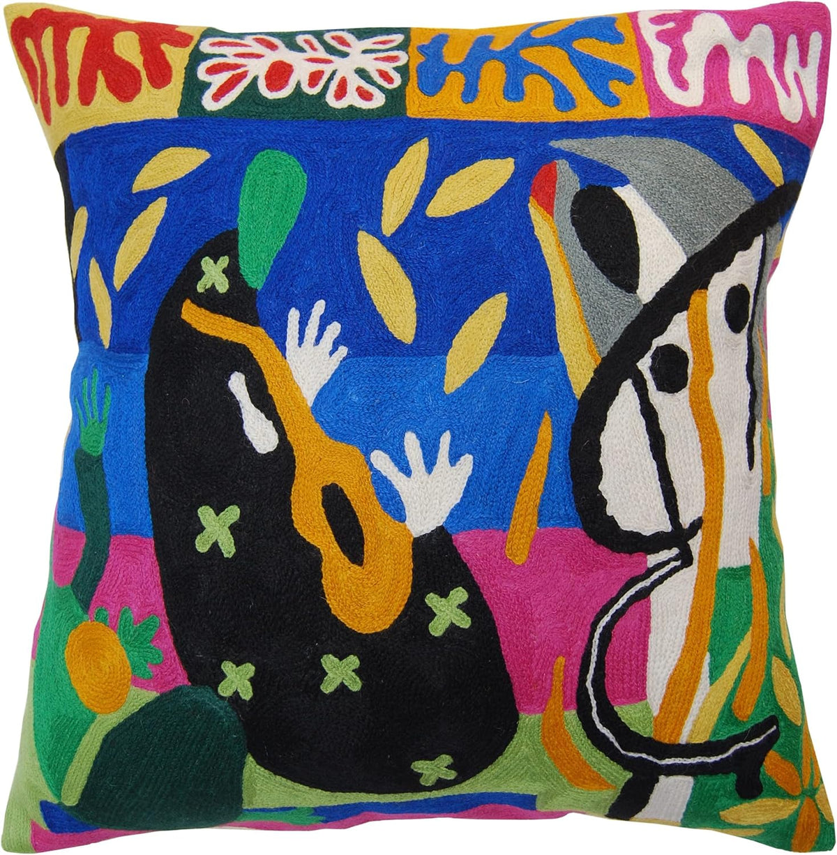 Matisse Decorative Pillow Cover - Music Modern Chair Cushion| Modern Farmhouse Pillows | Flower