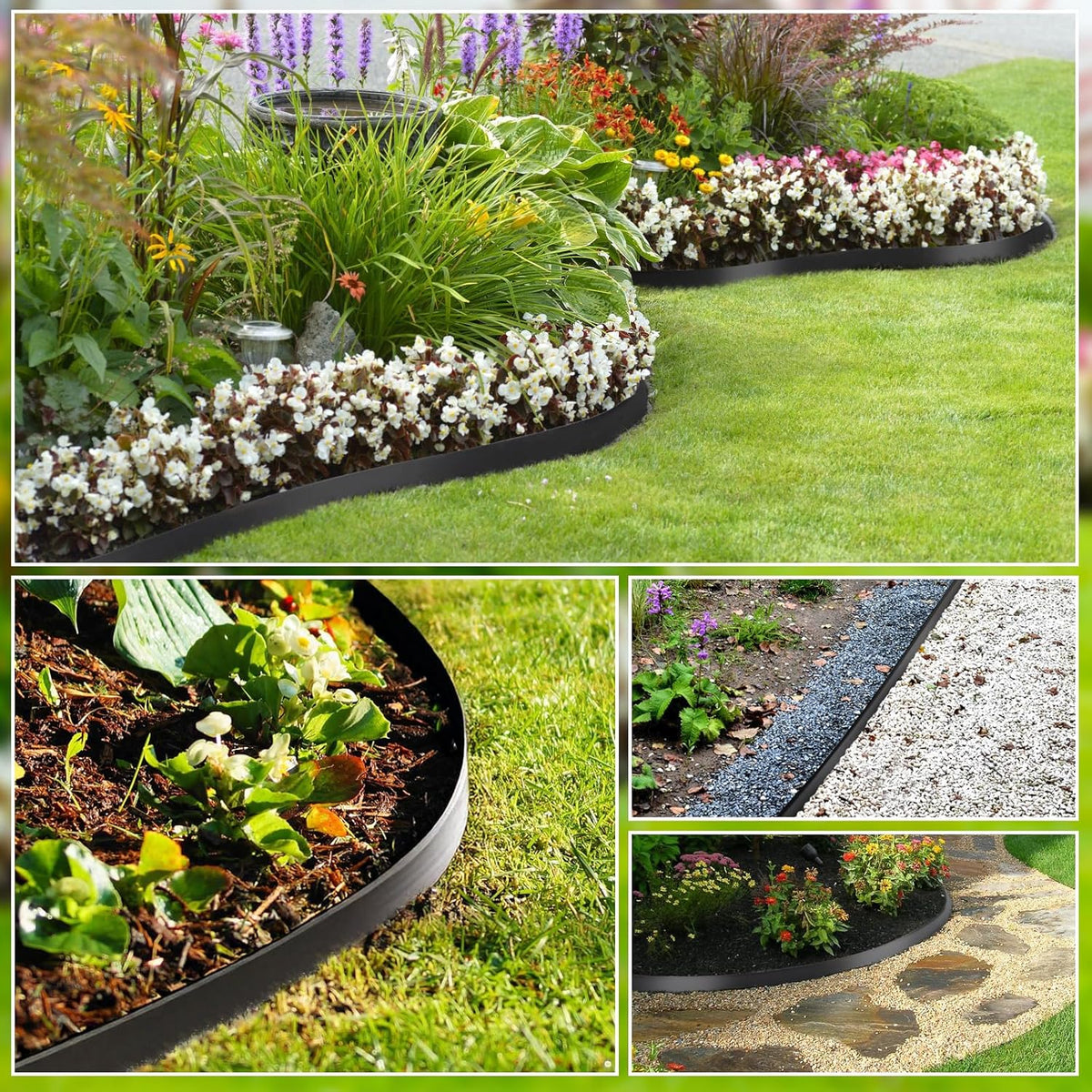 Greaner Edging for Landscaping 2 Inch Tall, 66FT Garden Edger Border, Landscaping Edging Border