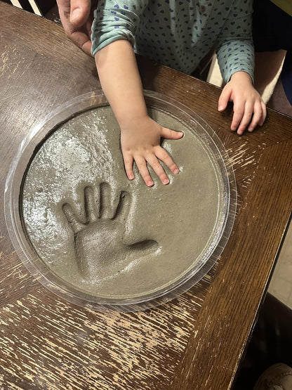 Large DIY Stepping Stone Kit, Handprint Stepping Stone, Mother's Day Gift, Footprint Stepping Stone