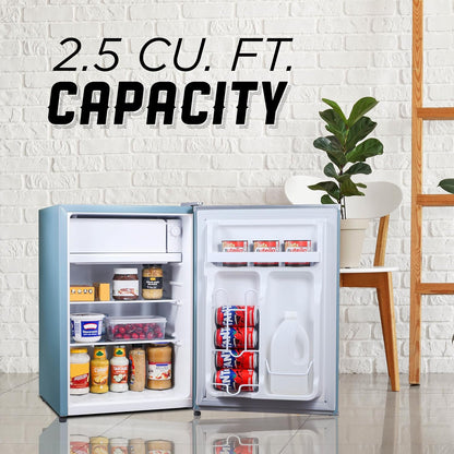 IBCR25SLT Compact, Energy Star Certified Small, Single Door Mini Fridge with Freezer Refrigerator