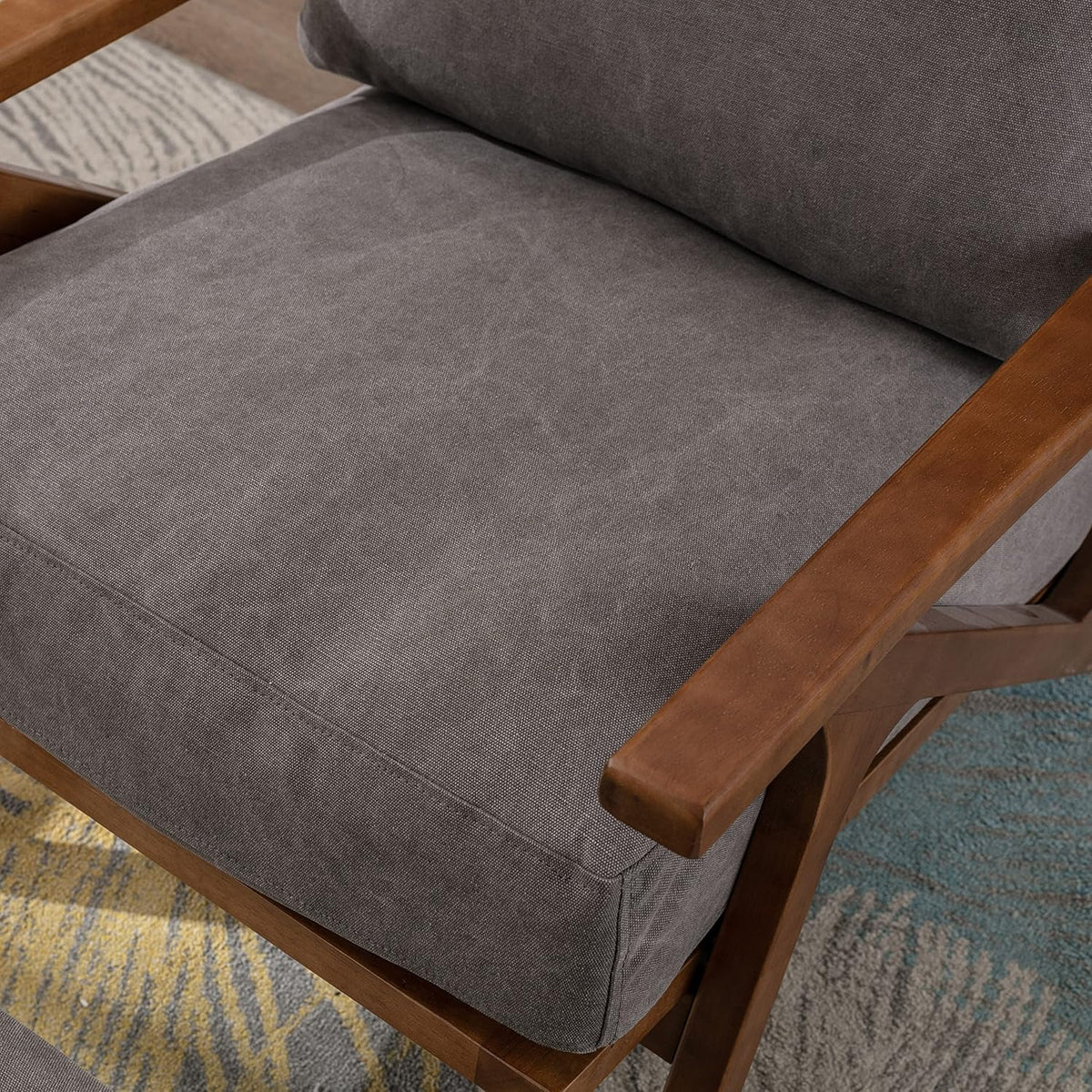 chairus Mid Century Accent Armchairs Modern Upholstered Lounge Chair Compfy Leisure Arm Chair for