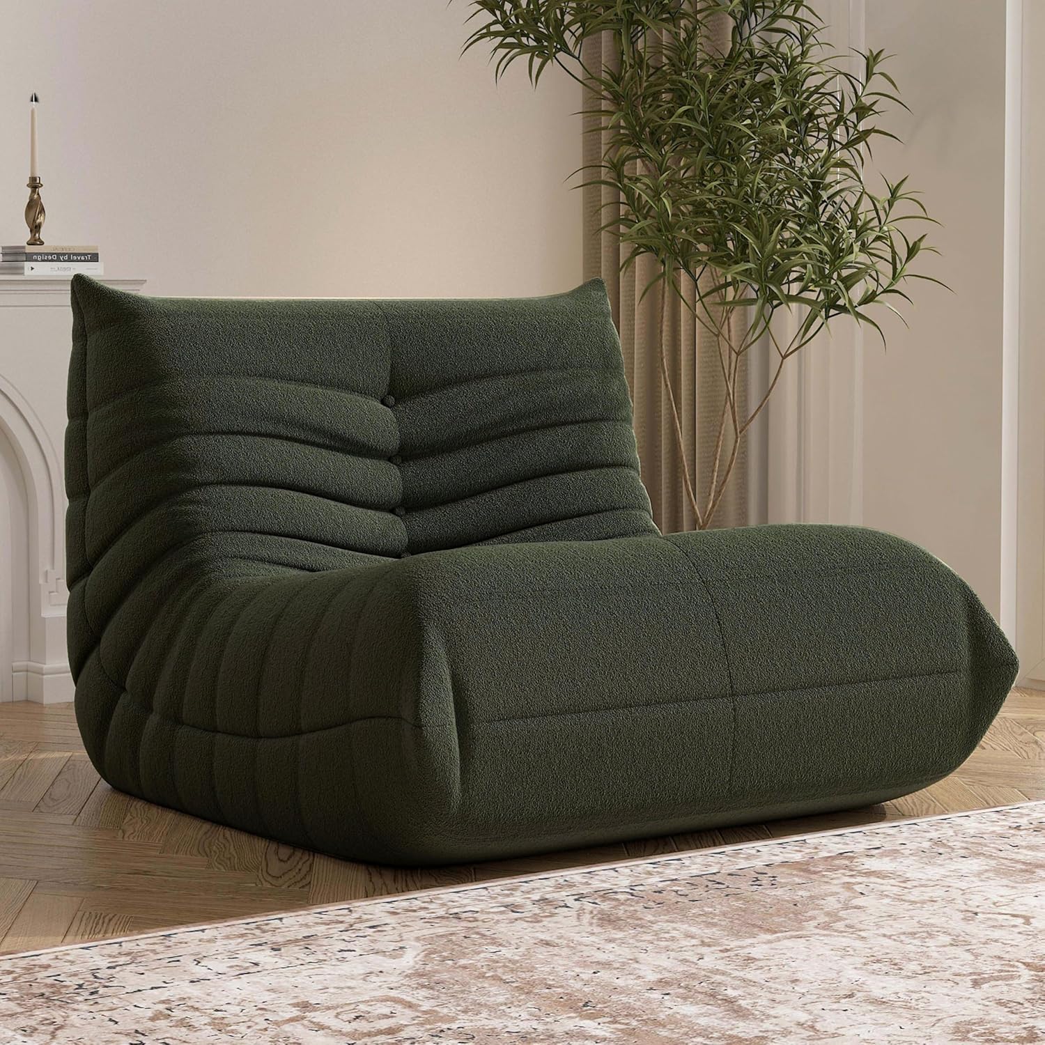 Bean Bag Chair, Fireside Chair Bean Bag Sofa Large Bean Bag Chair for Adults, Bean Bag Chairs for
