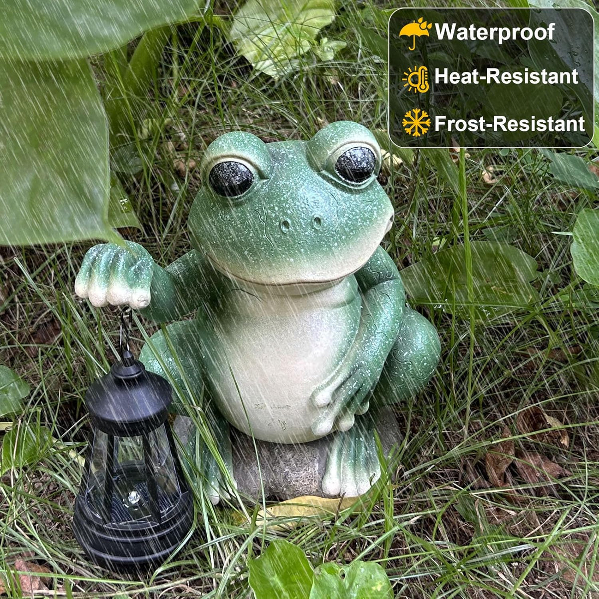 YODY Solar Garden Statues Outdoor Decor- Yard Decorations for Patio, Balcony, Backyard, Lawn