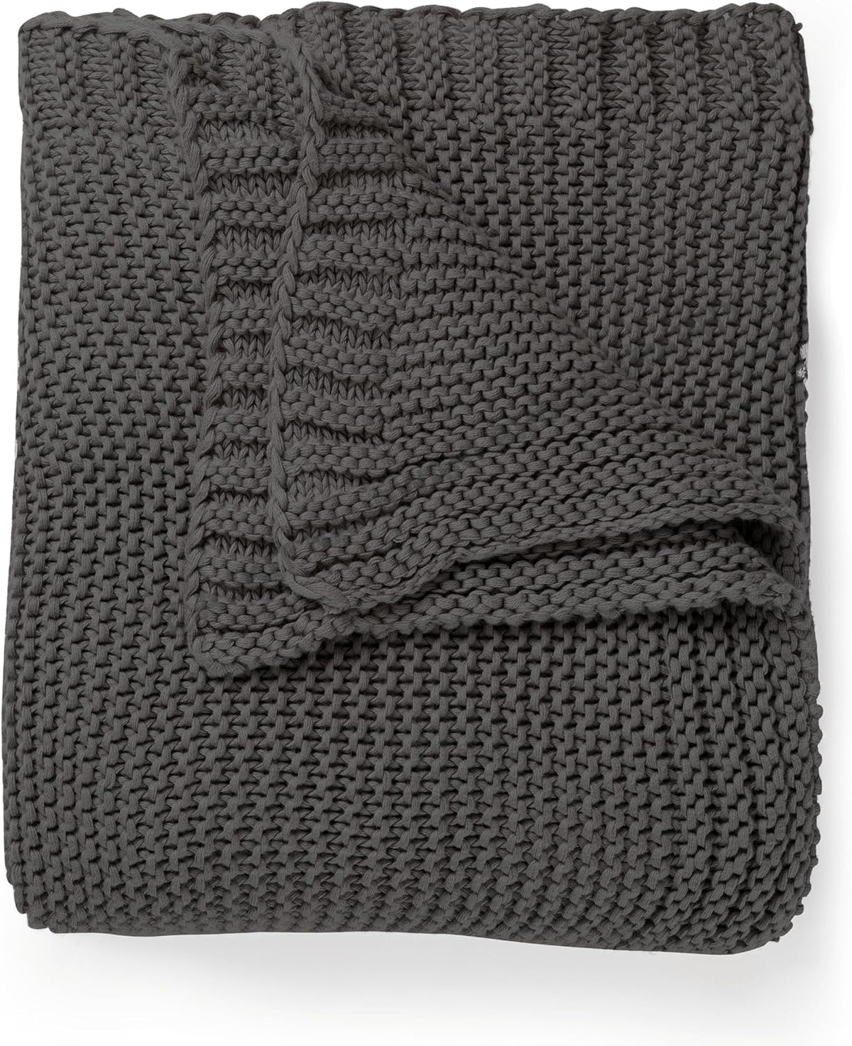 MakeMake Organics Organic Throw Blanket GOTS Certified Organic Cotton Blanket Knit Couch Bed Fall