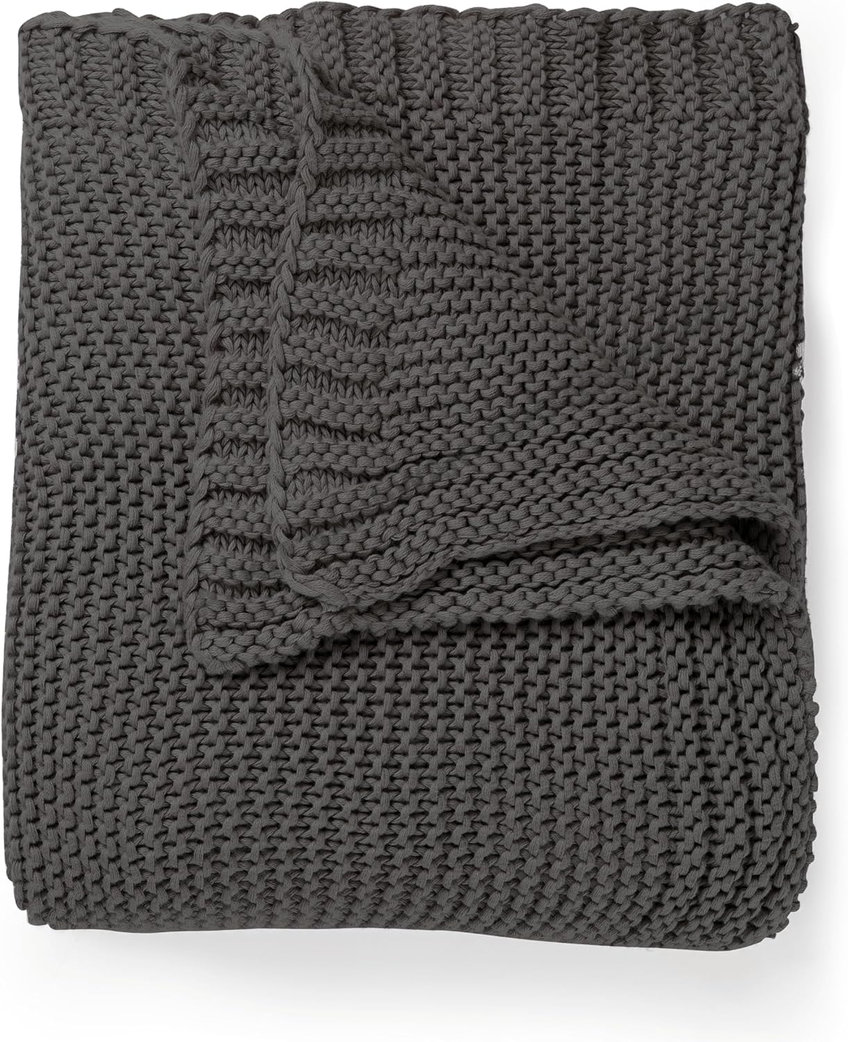 MakeMake Organics Organic Throw Blanket GOTS Certified Organic Cotton Blanket Knit Couch Bed Fall