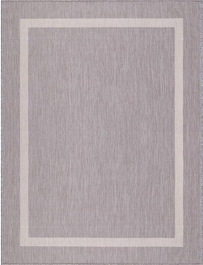 Bordered Outdoor Rug 6x9 Washable Outside Carpet for Indoor Patio Porch Waterproof Easy Cleaning