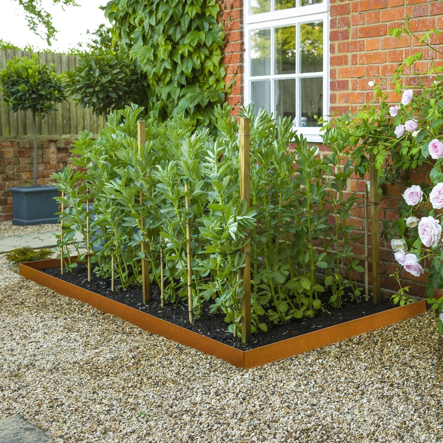 Worth Garden 6-Pack Pre-Rusted Cor-Ten Steel Landscape Edging - 40" L x 6" H Each (20ft Total)