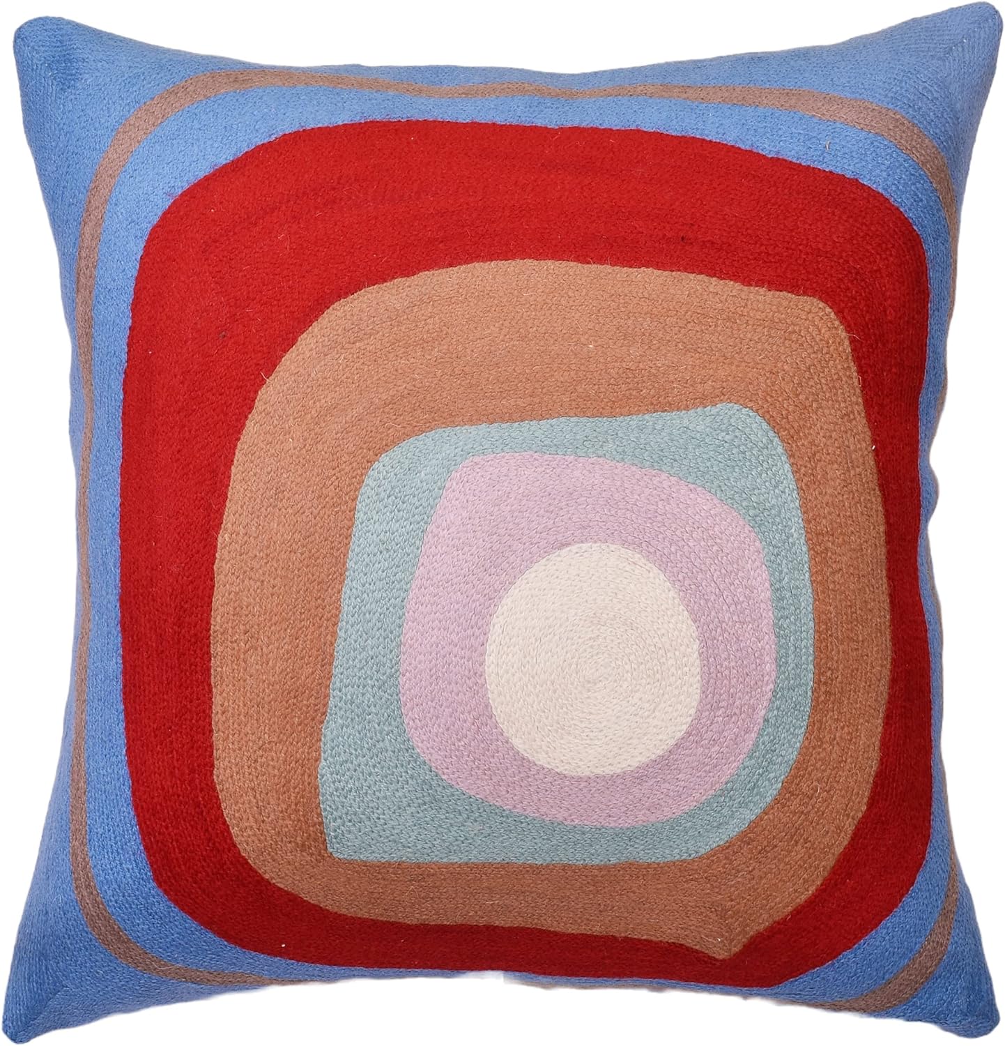 Kandinsky Modern Pillow Cover - Ruby Abstract Pillows | Contemporary Pillows | Mid Century Chair