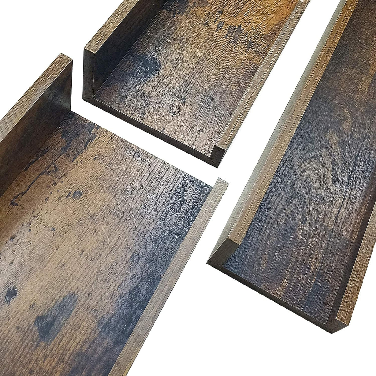Giftgarden 36 Inch Large Floating Shelves for Wall Set of 3, Rustic Picture Ledge Wall Shelf for