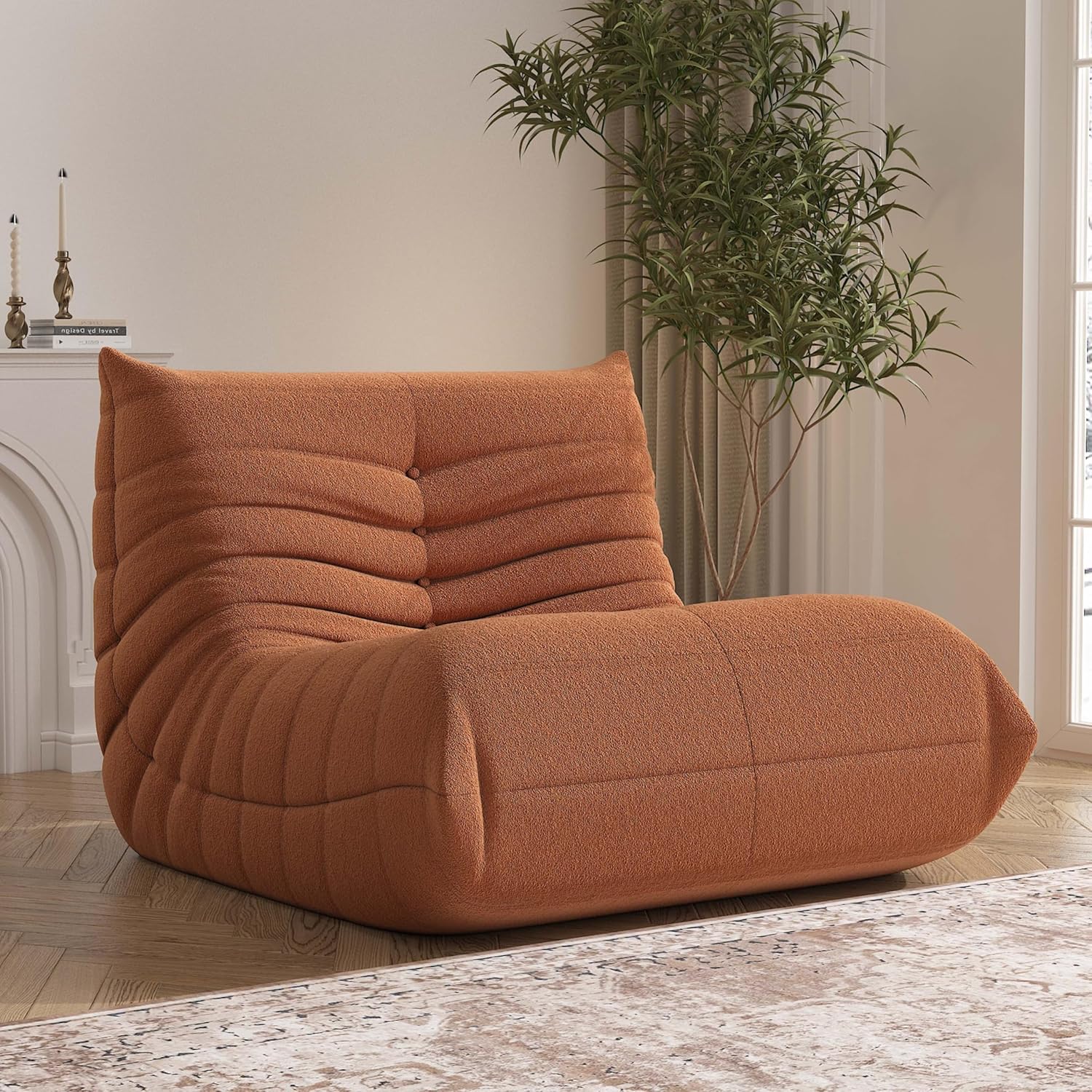 Bean Bag Chair, Fireside Chair Bean Bag Sofa Large Bean Bag Chair for Adults, Bean Bag Chairs for