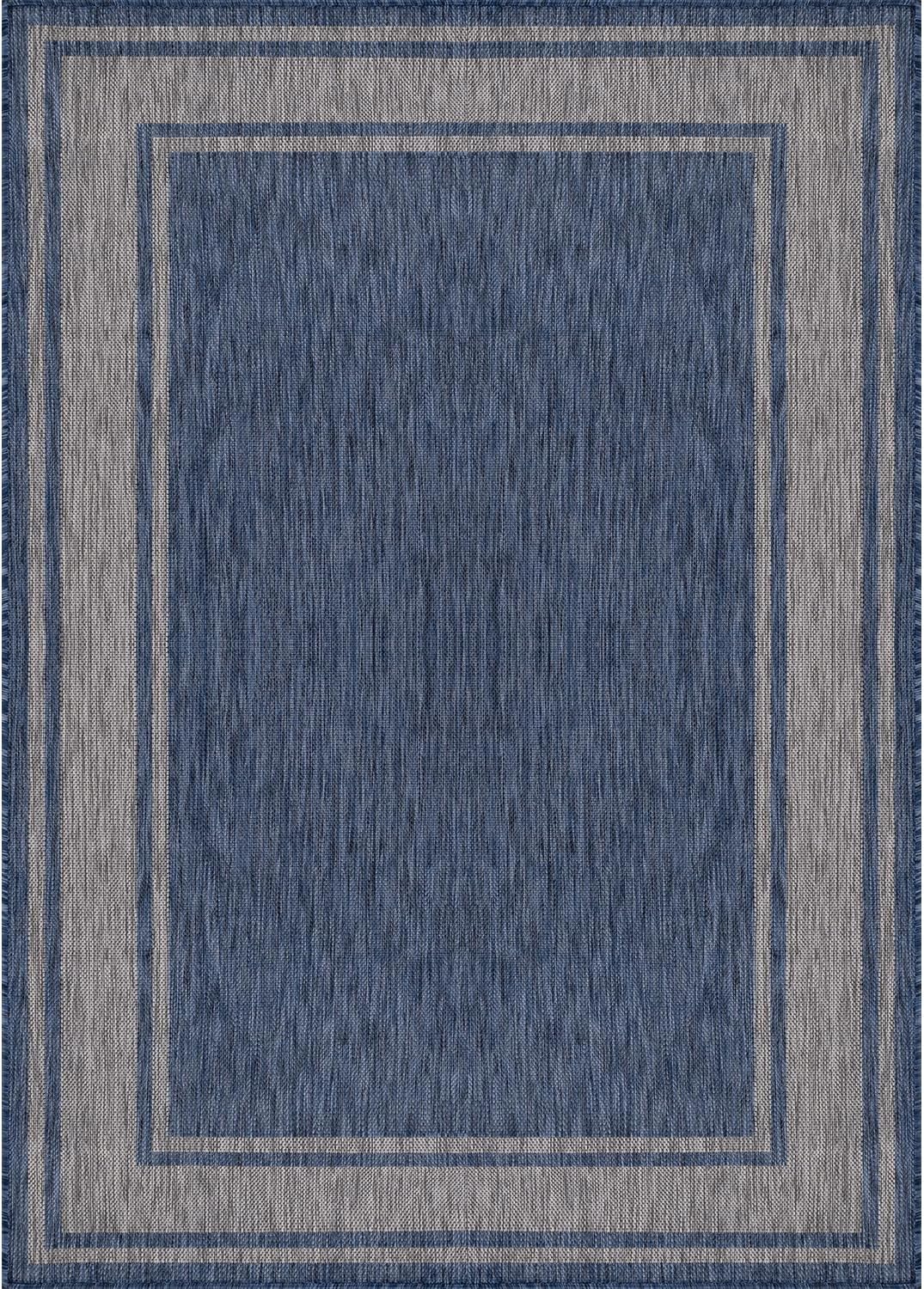 Beverly Rug Large Outdoor Rug 9x12 Modern Bordered Area Rugs for Indoor and Outdoor Patio Deck