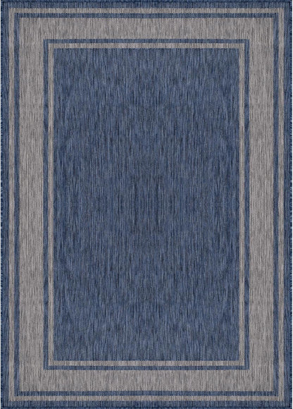 Beverly Rug Large Outdoor Rug 9x12 Modern Bordered Area Rugs for Indoor and Outdoor Patio Deck